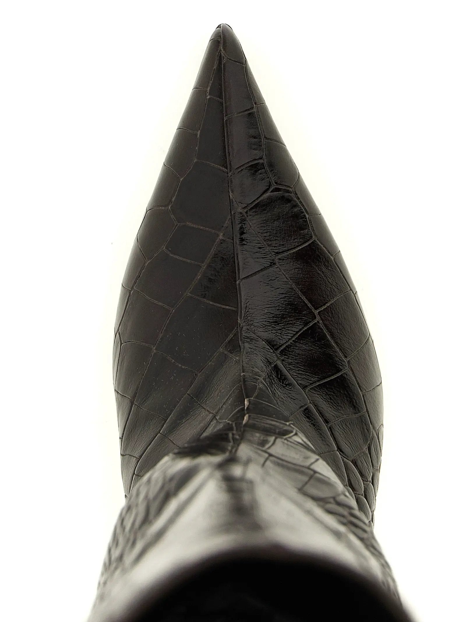 The Attico Brown Bovine Leather Over The Knee