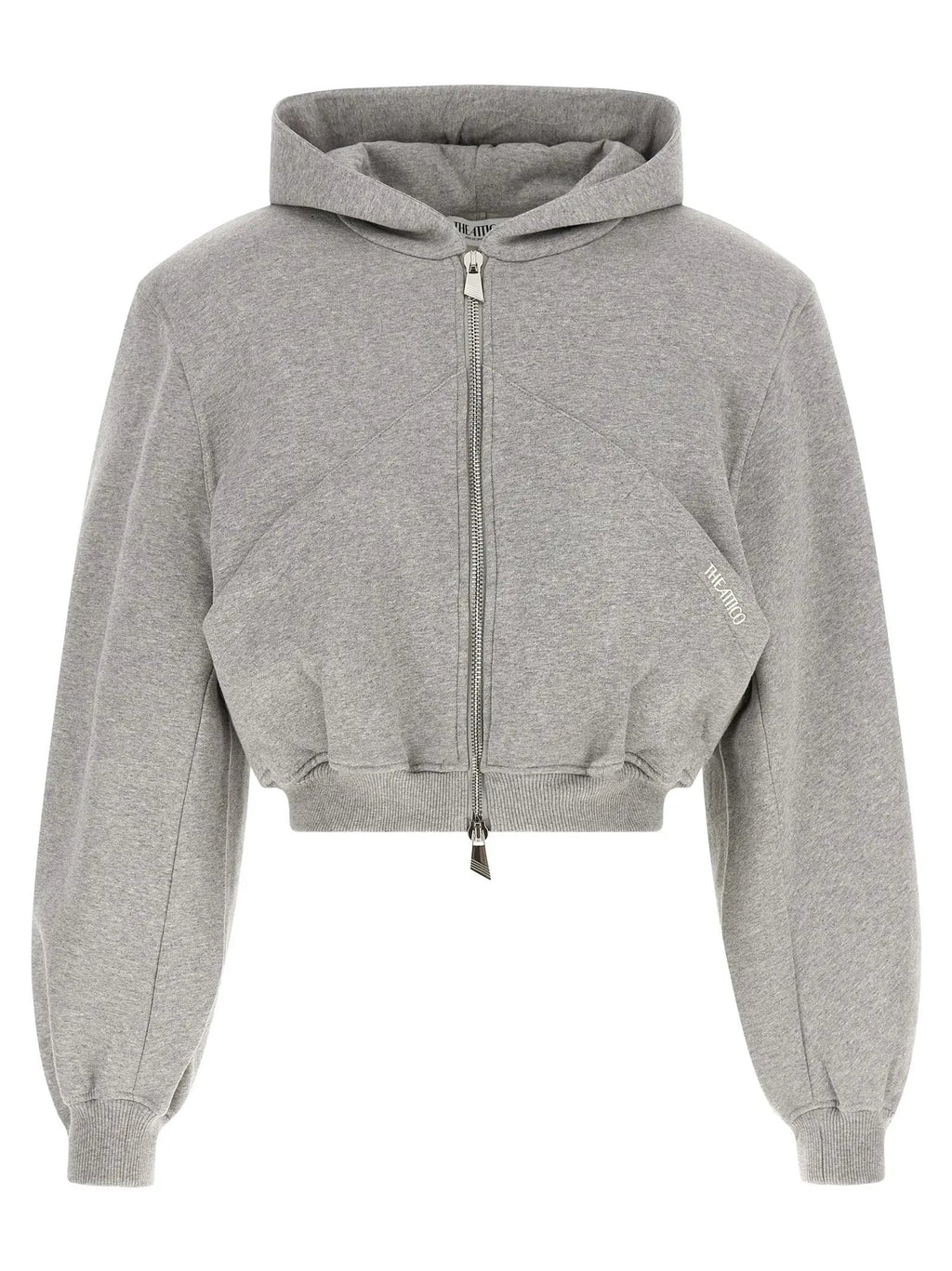 The Attico Gray Cotton Sweatshirt