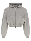The Attico Gray Cotton Sweatshirt