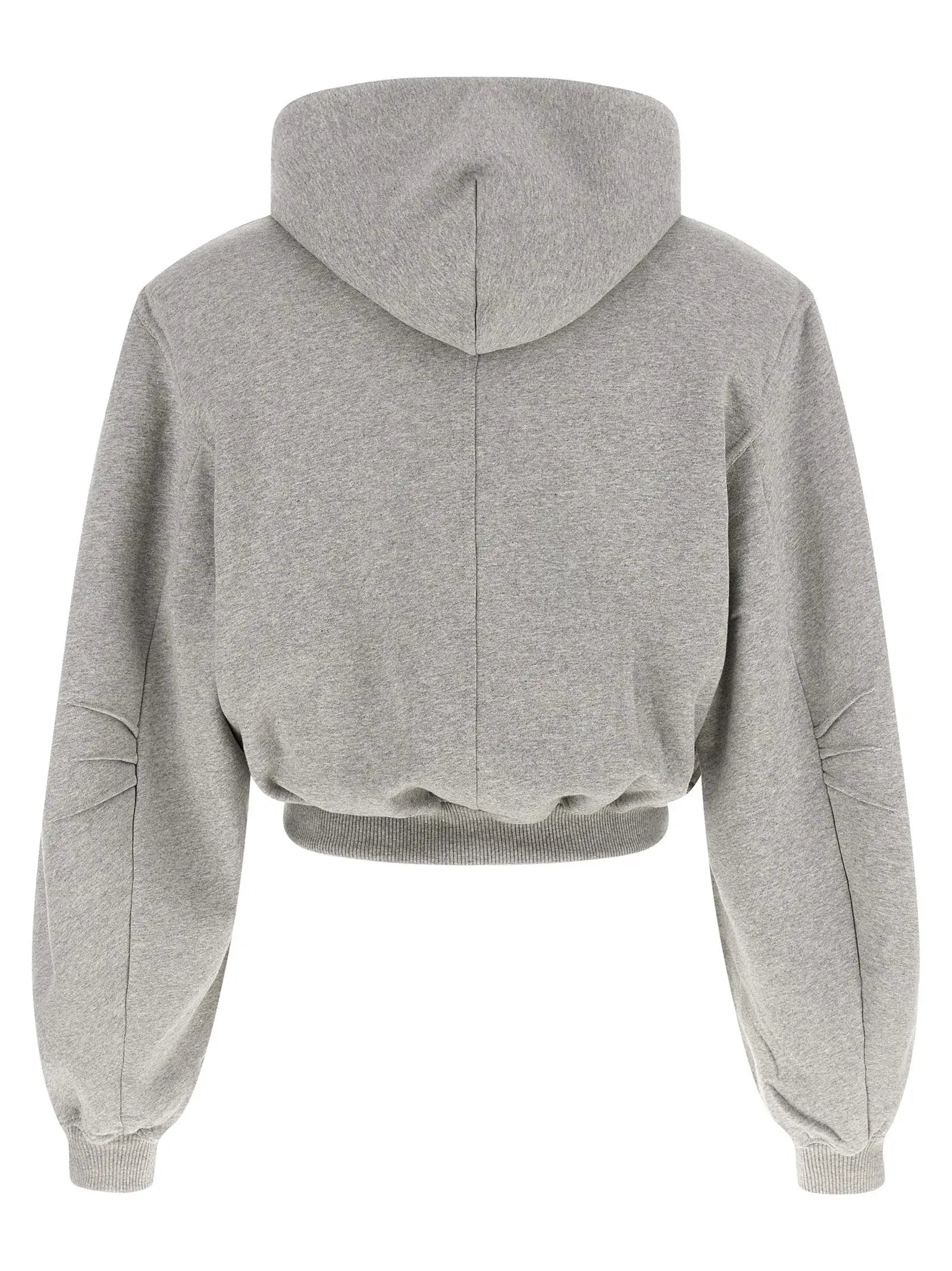 The Attico Gray Cotton Sweatshirt