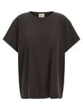 Khaite Gray Cotton T-Shirt
