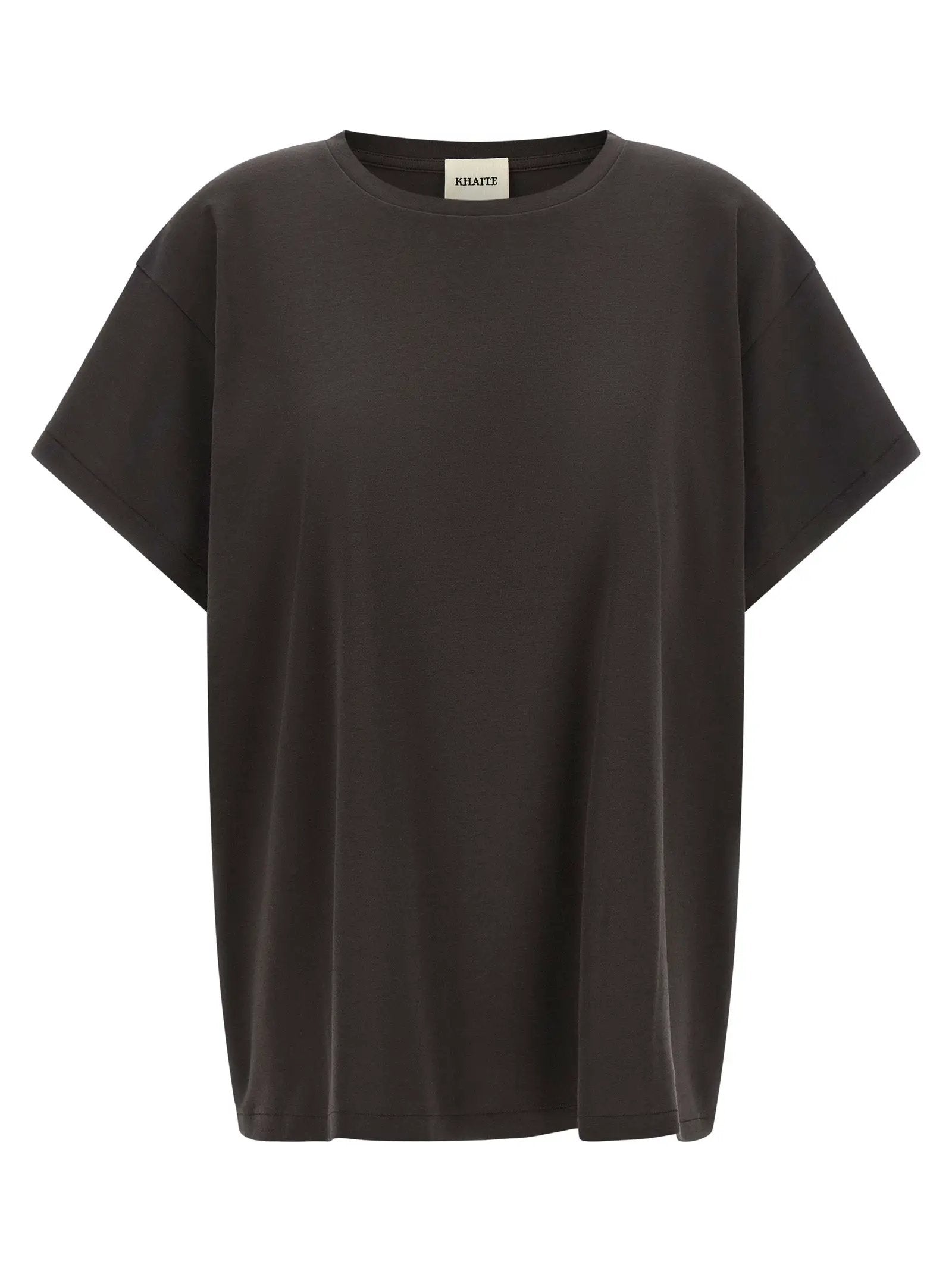 Khaite Gray Cotton T-Shirt