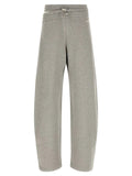 The Attico Gray Cotton Casual Pants