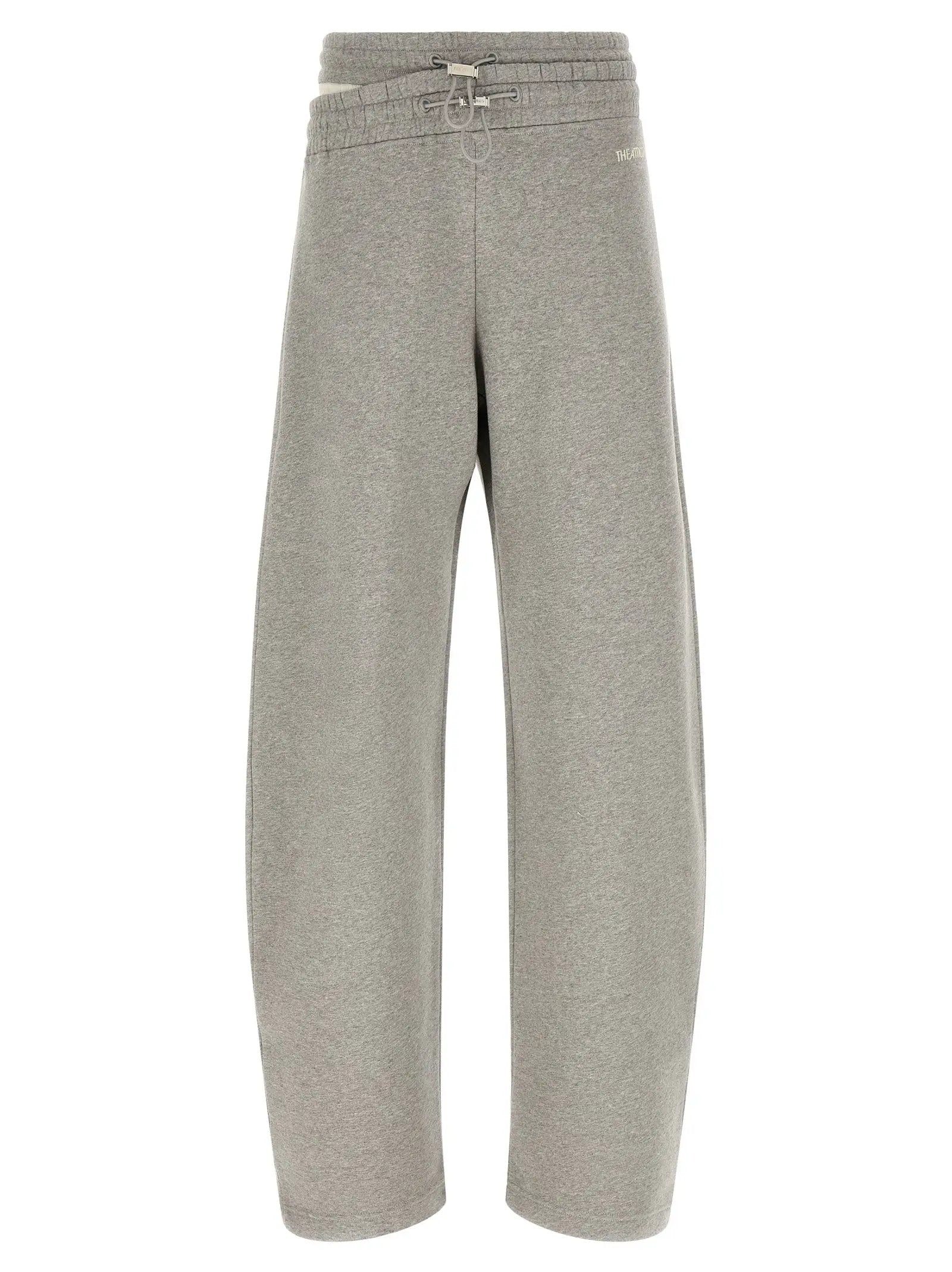The Attico Gray Cotton Casual Pants