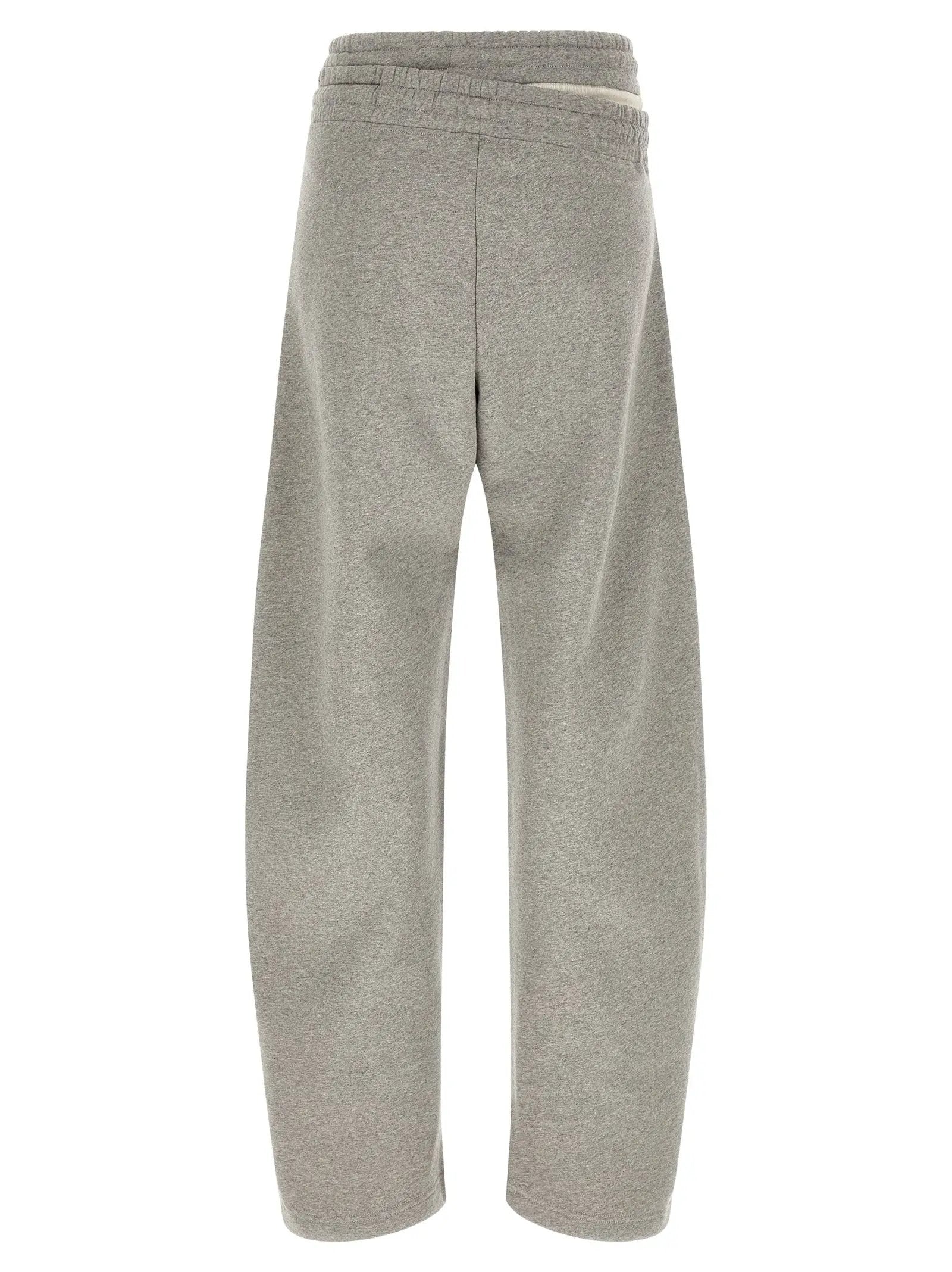 The Attico Gray Cotton Casual Pants