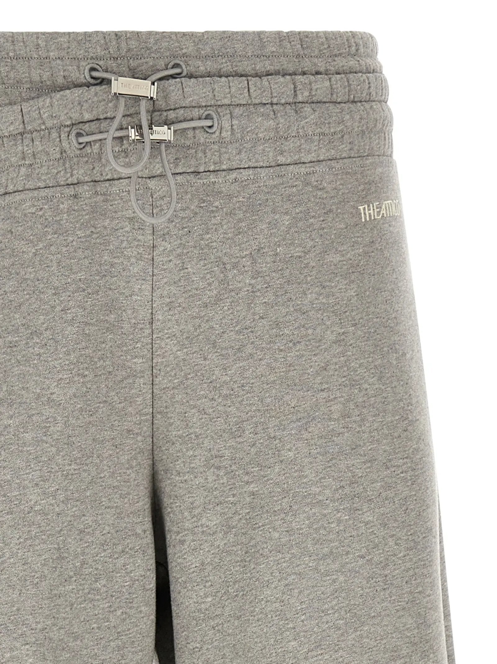The Attico Gray Cotton Casual Pants