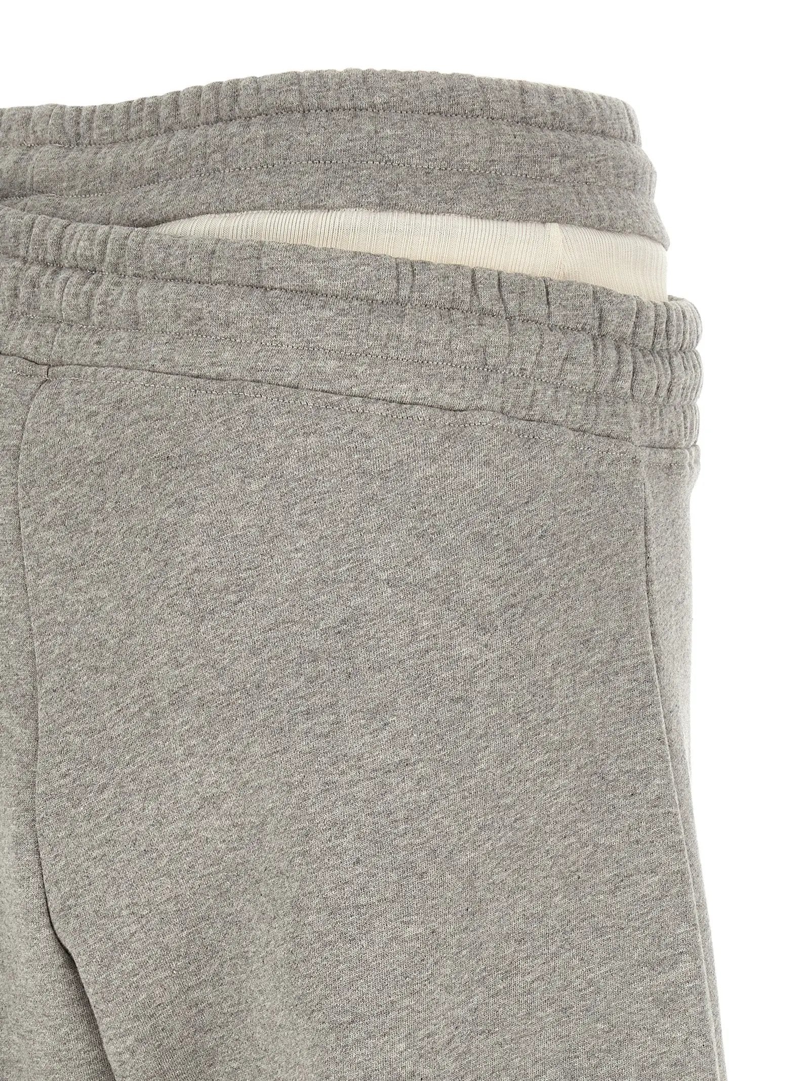 The Attico Gray Cotton Casual Pants