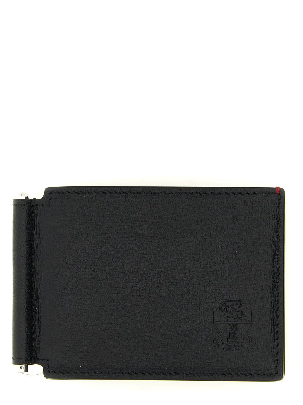Brunello Cucinelli Black Goatskin Money Clip