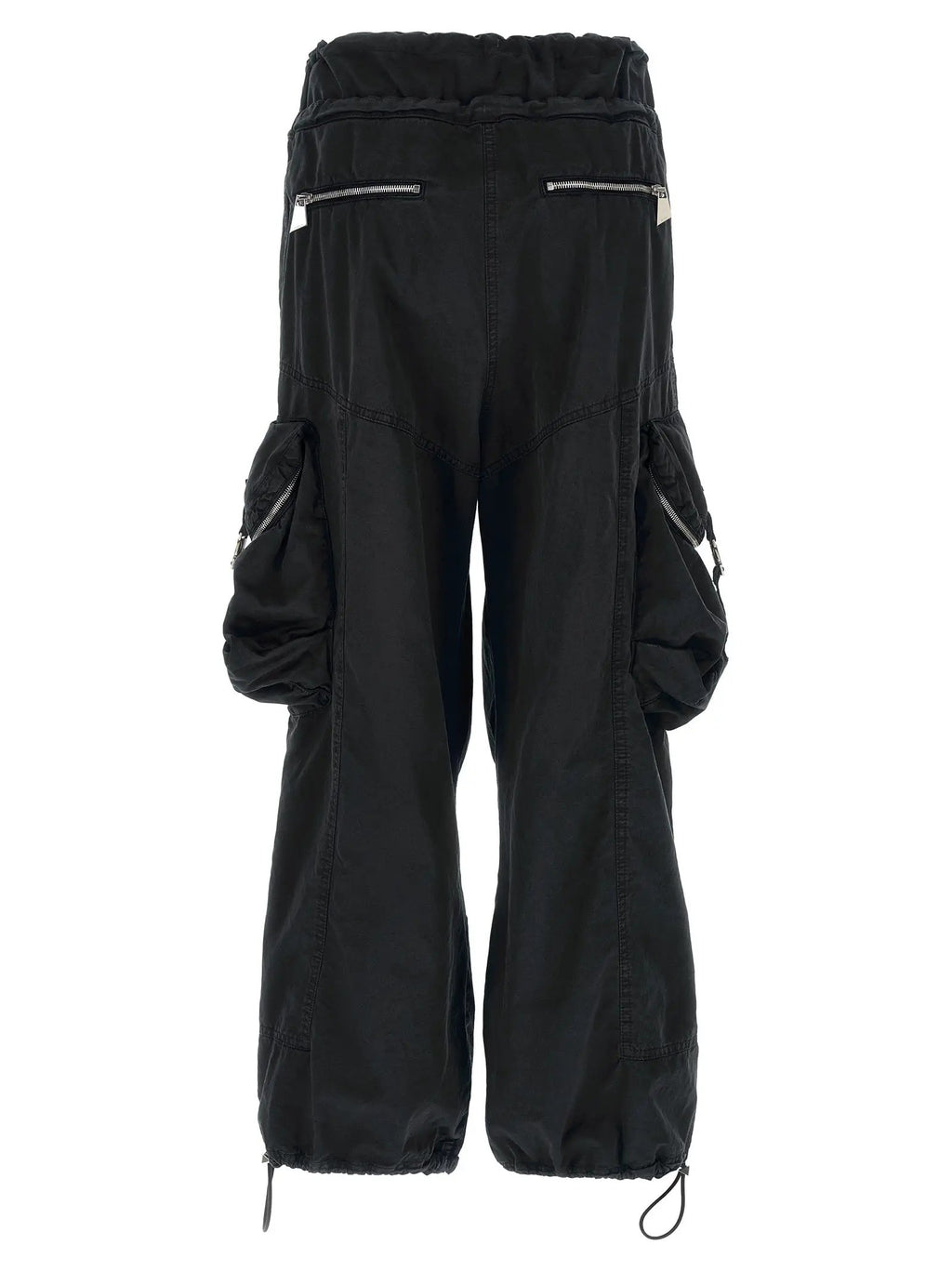 The Attico Black Cotton Cargo Pants