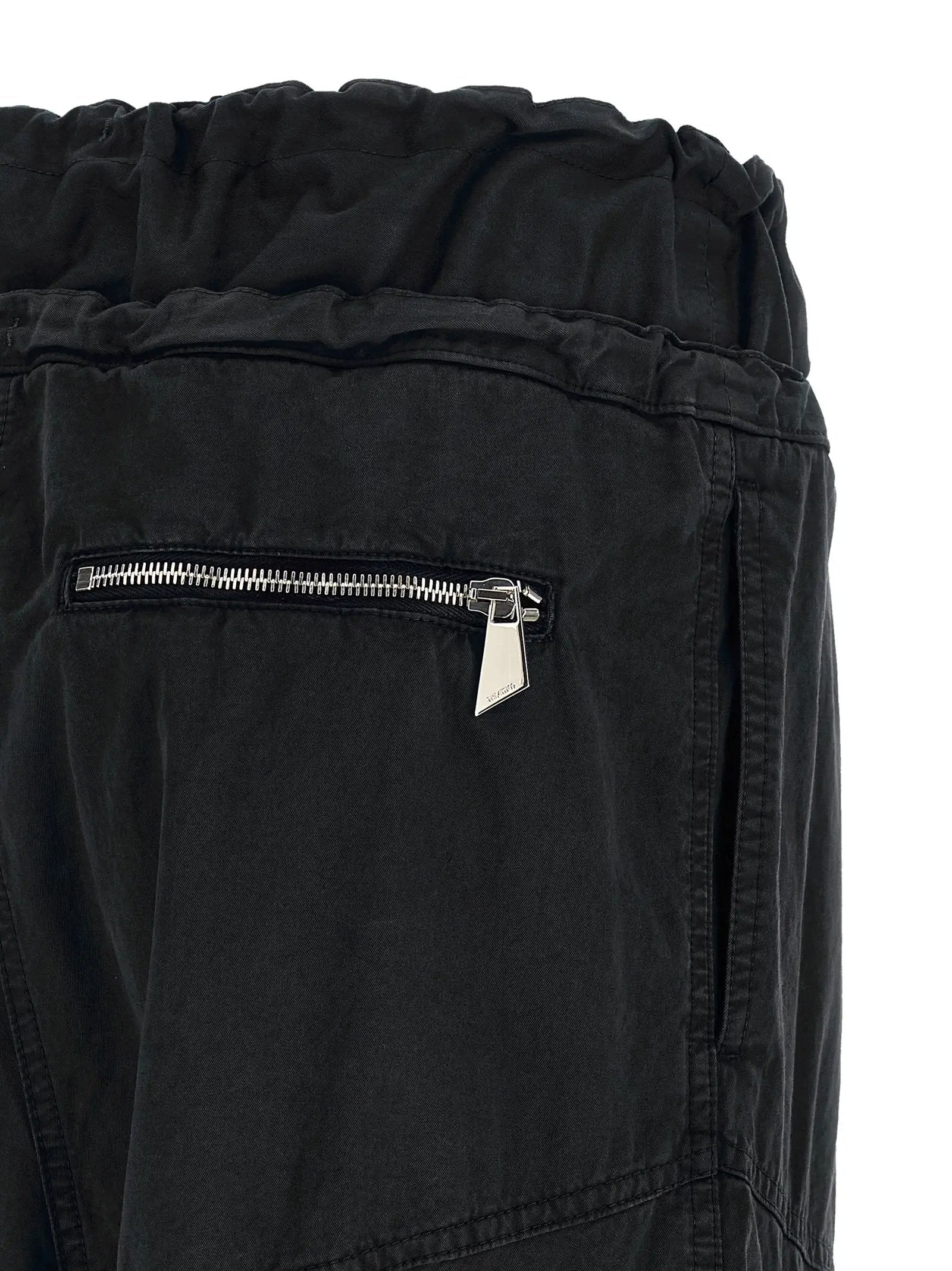 The Attico Black Cotton Cargo Pants
