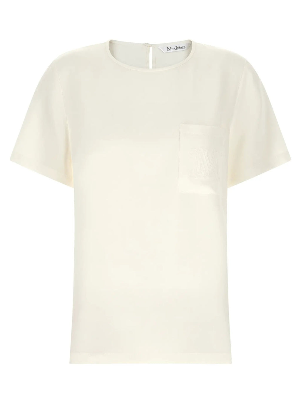 Max Mara White Silk Blouse