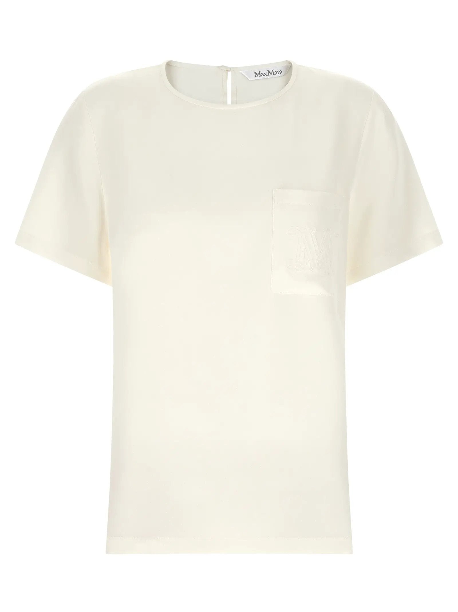 Max Mara White Silk Blouse