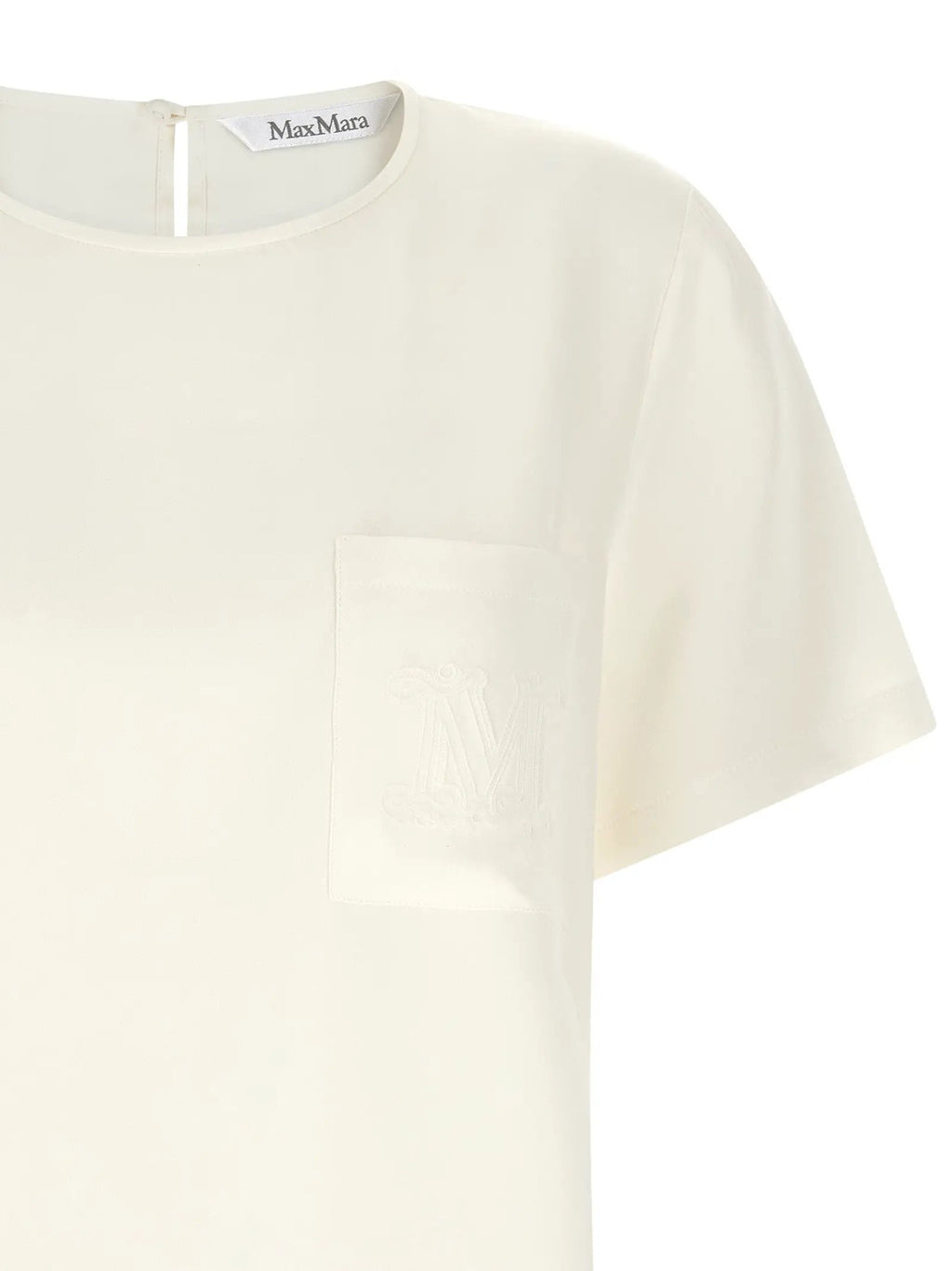 Max Mara White Silk Blouse
