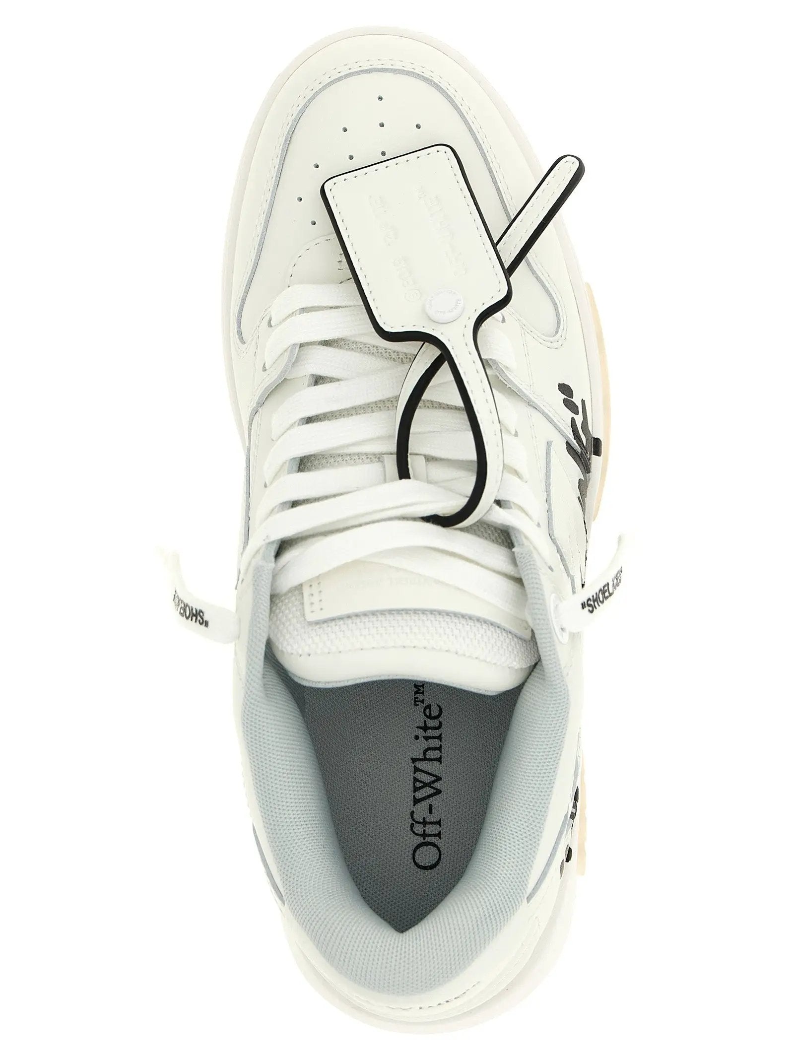 Off-White Bicolor Calfskin Athletic Sneakers