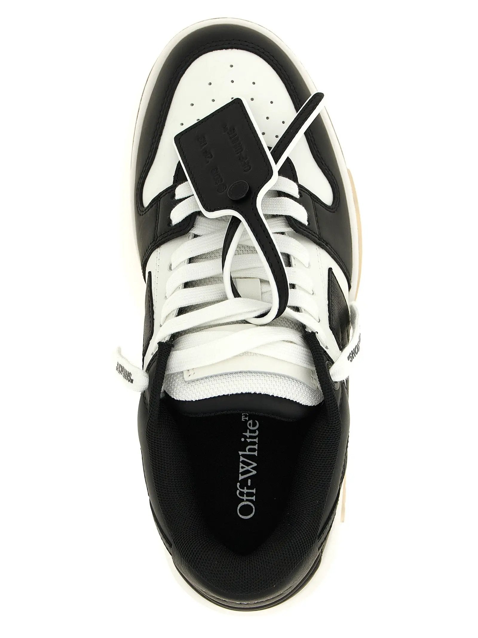 Off-White Bicolor Calfskin Low Top Sneakers