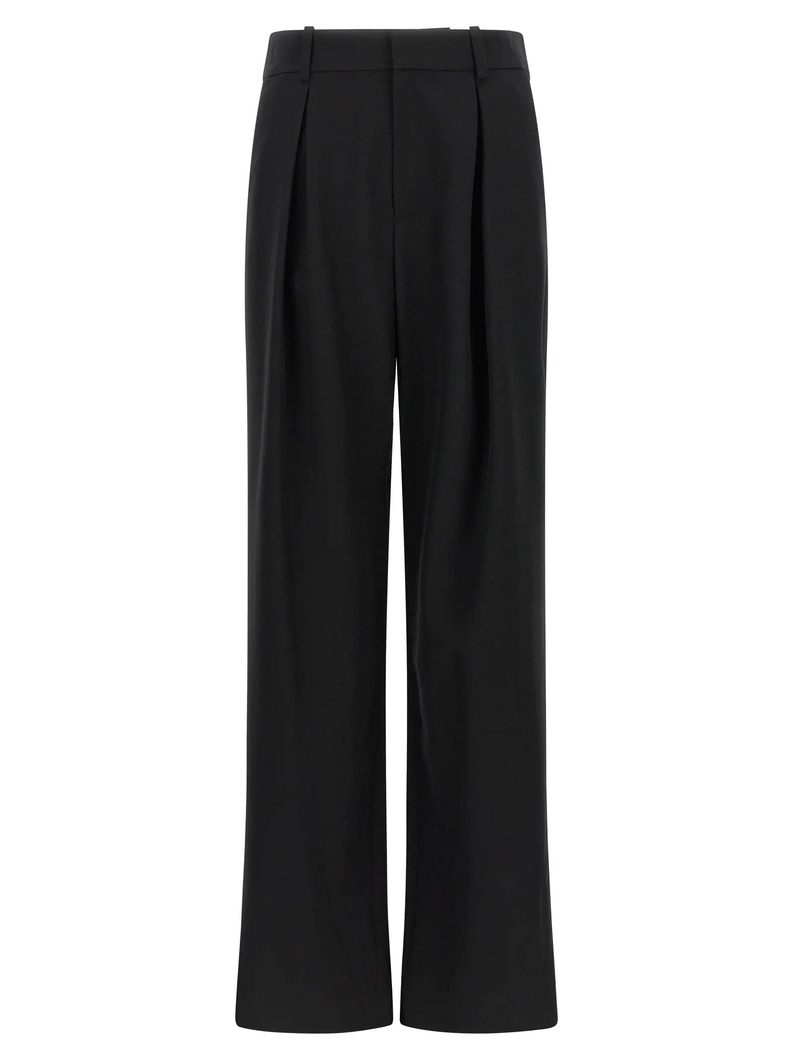 MM6 Maison Margiela Black Polyester Casual Pants