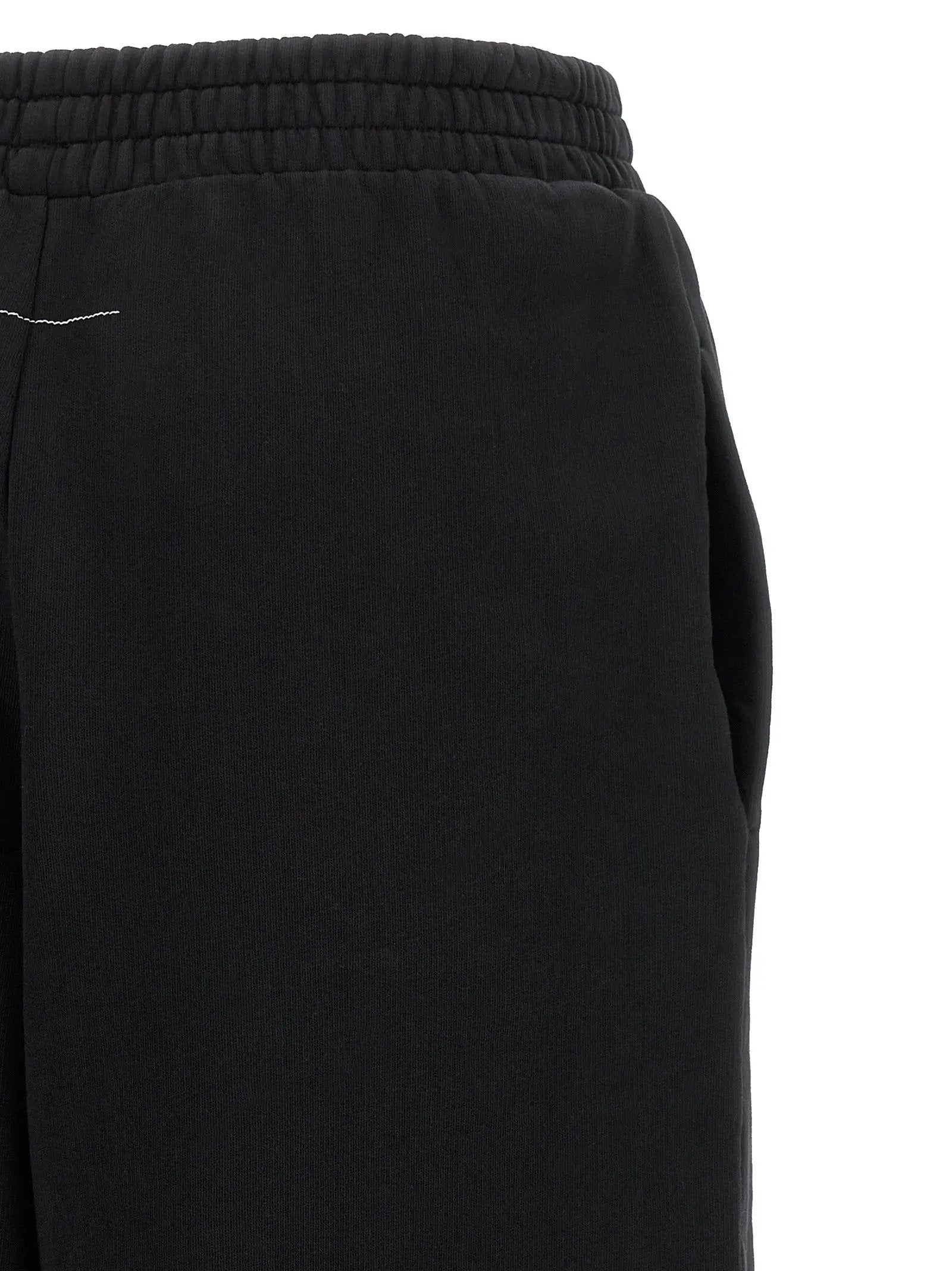 MM6 Maison Margiela Black Cotton Joggers (Workout Pants)