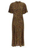 Twinset Brown Viscose Long Dress