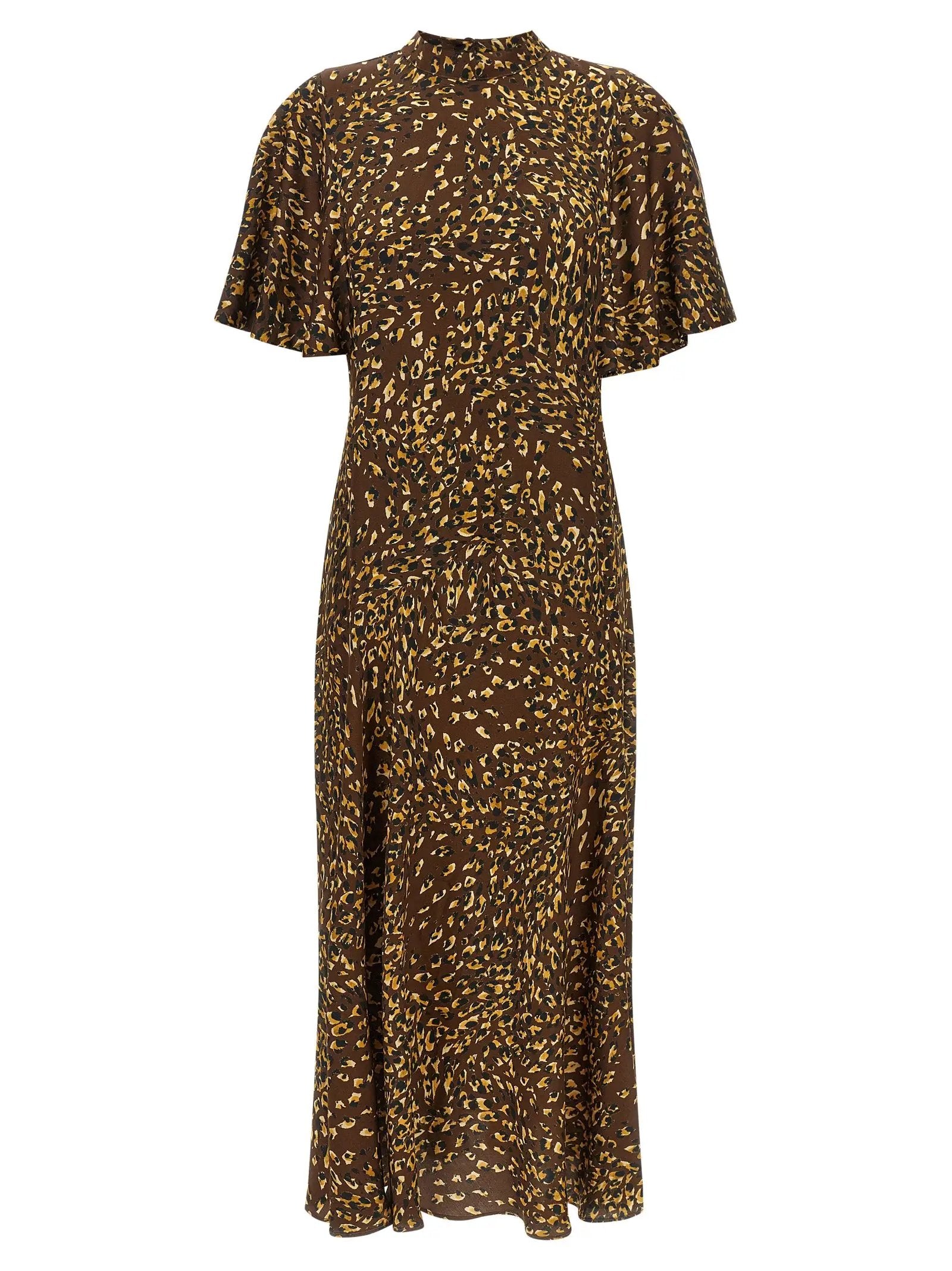 Twinset Brown Viscose Long Dress