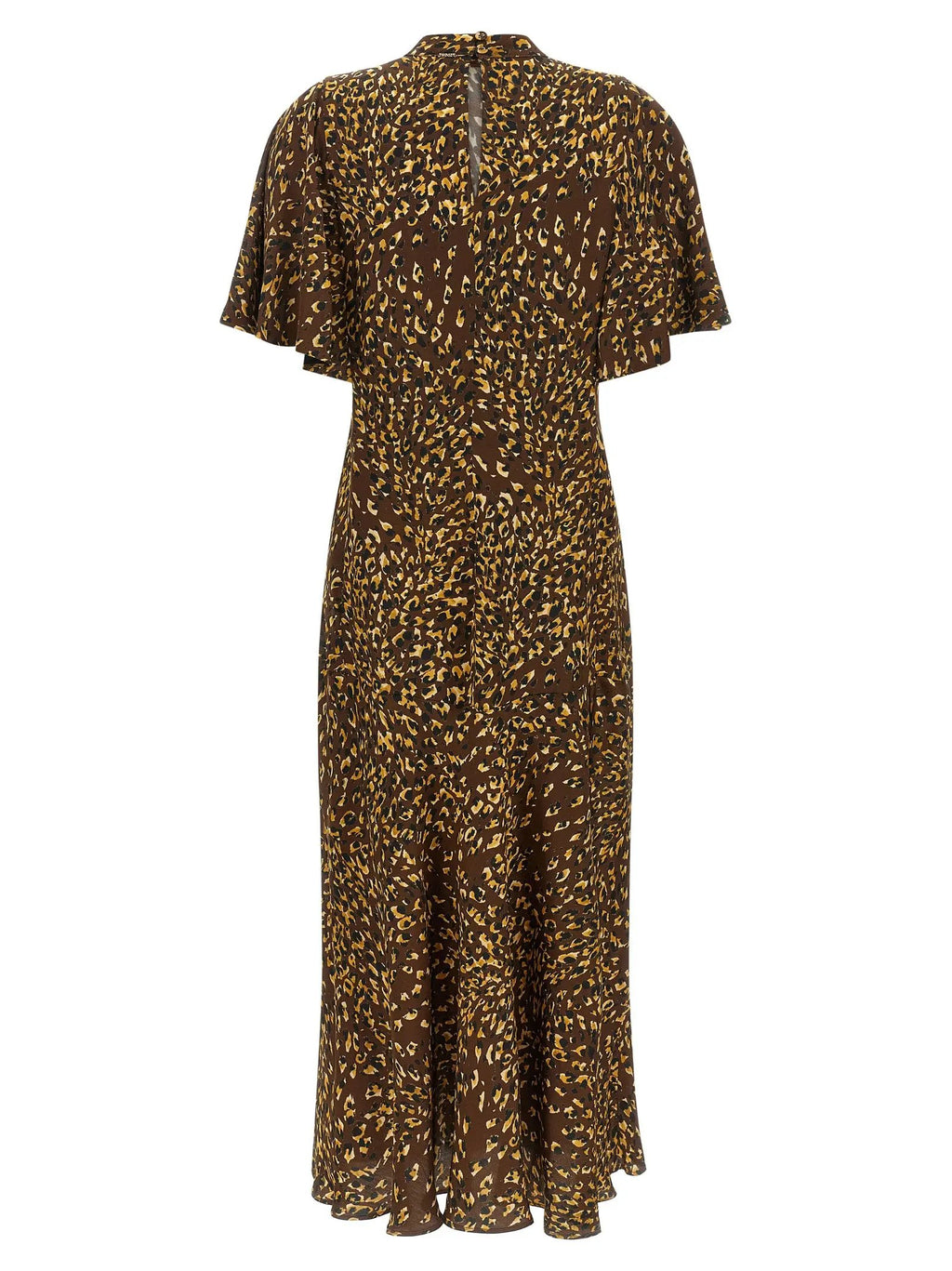 Twinset Brown Viscose Long Dress