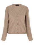 Fabiana Filippi Beige Virgin Wool Cardigan