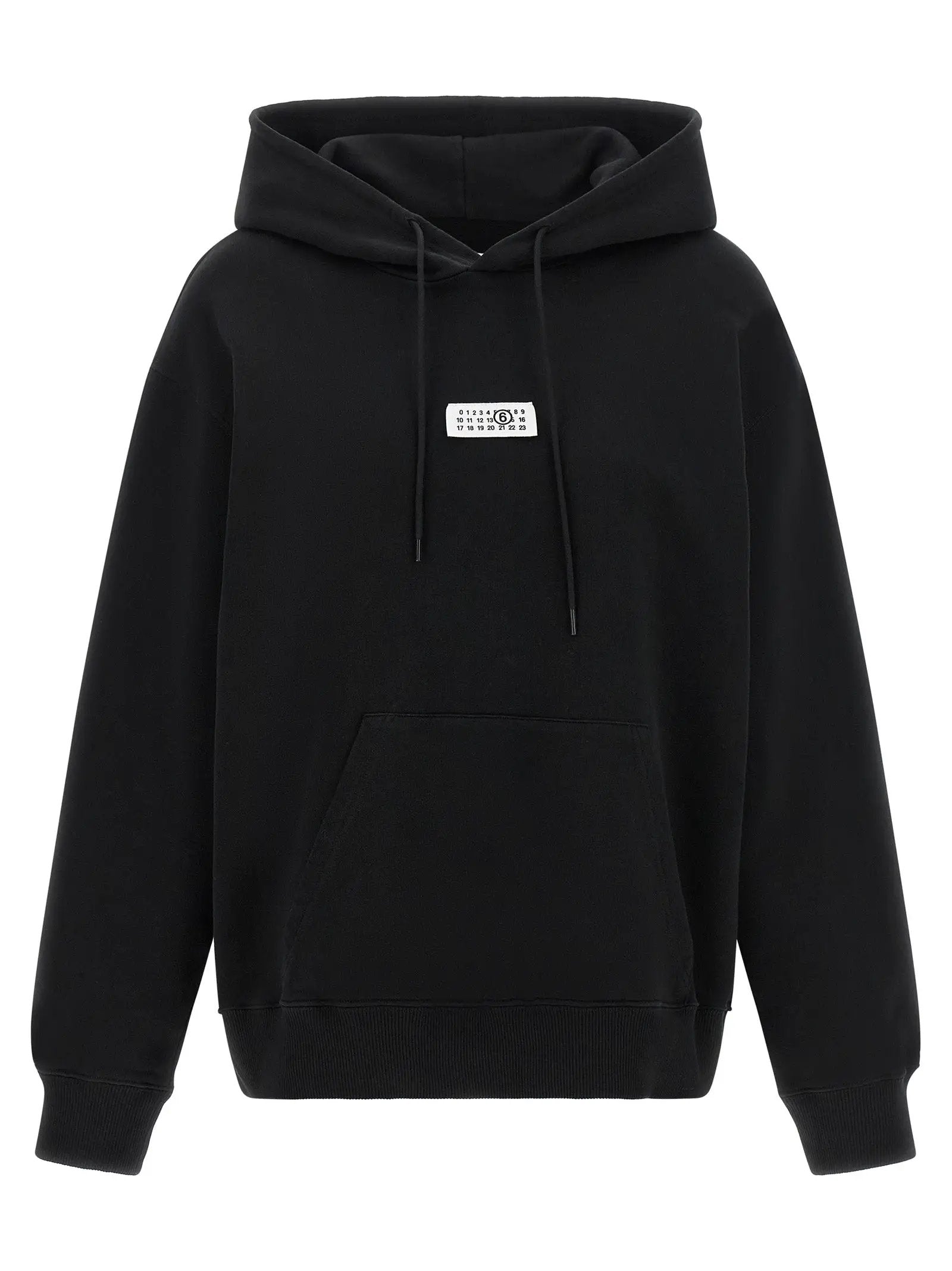 MM6 Maison Margiela Black Cotton Sweatshirt