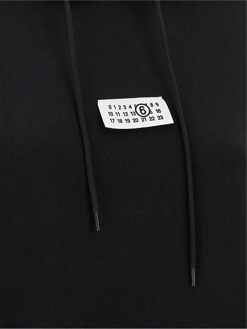 MM6 Maison Margiela Black Cotton Sweatshirt