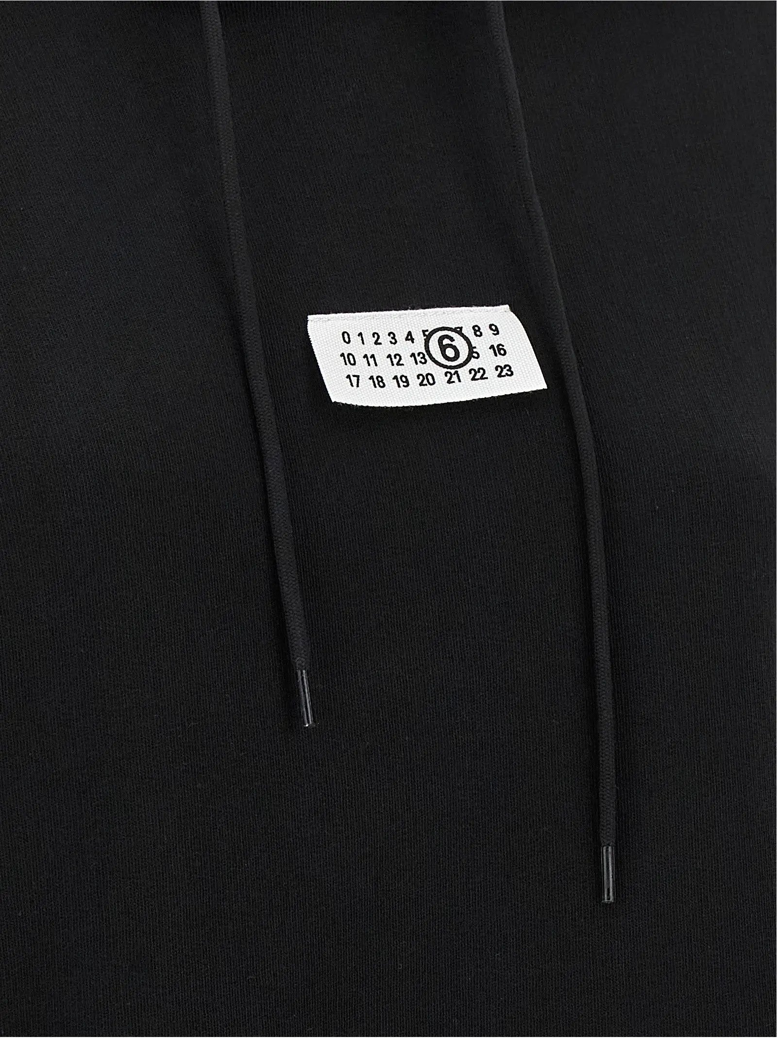 MM6 Maison Margiela Black Cotton Sweatshirt