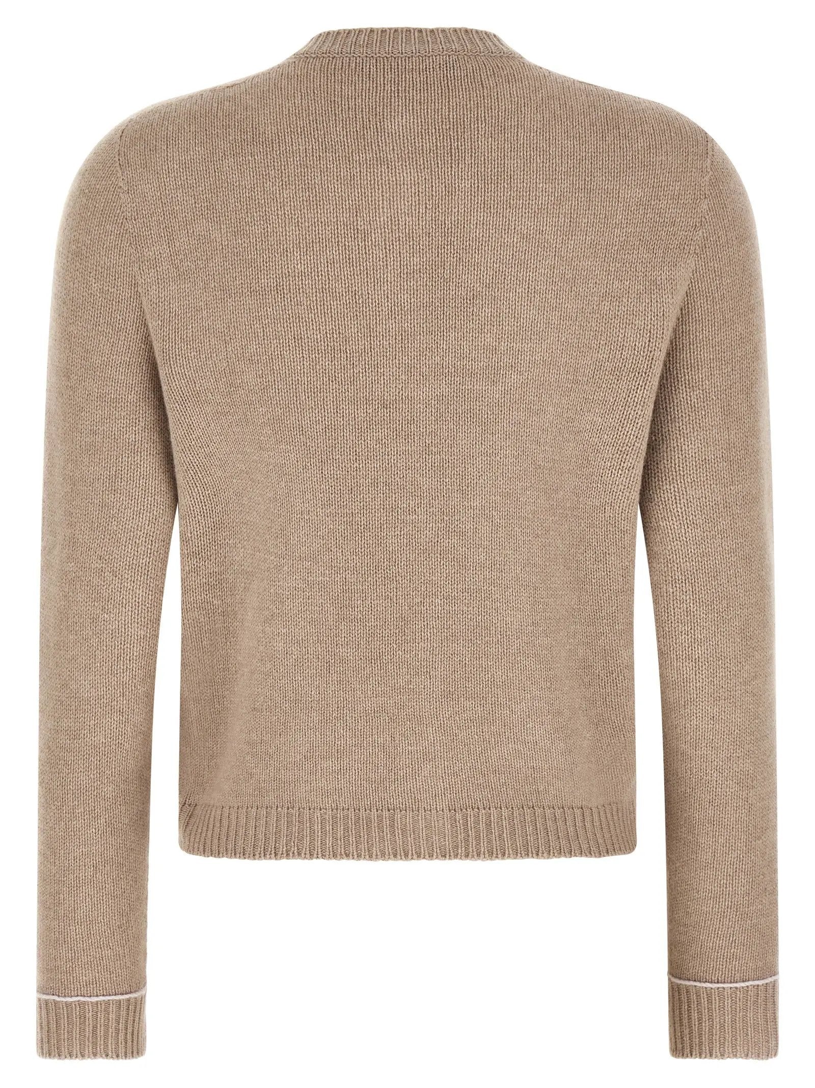 Fabiana Filippi Beige Virgin Wool Cardigan