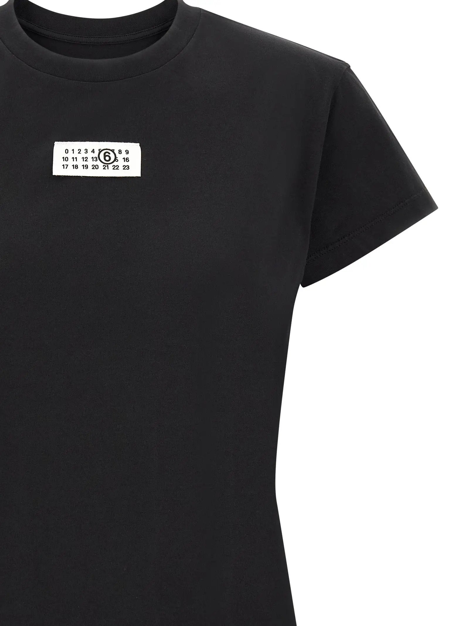 MM6 Maison Margiela Black Cotton T-Shirt