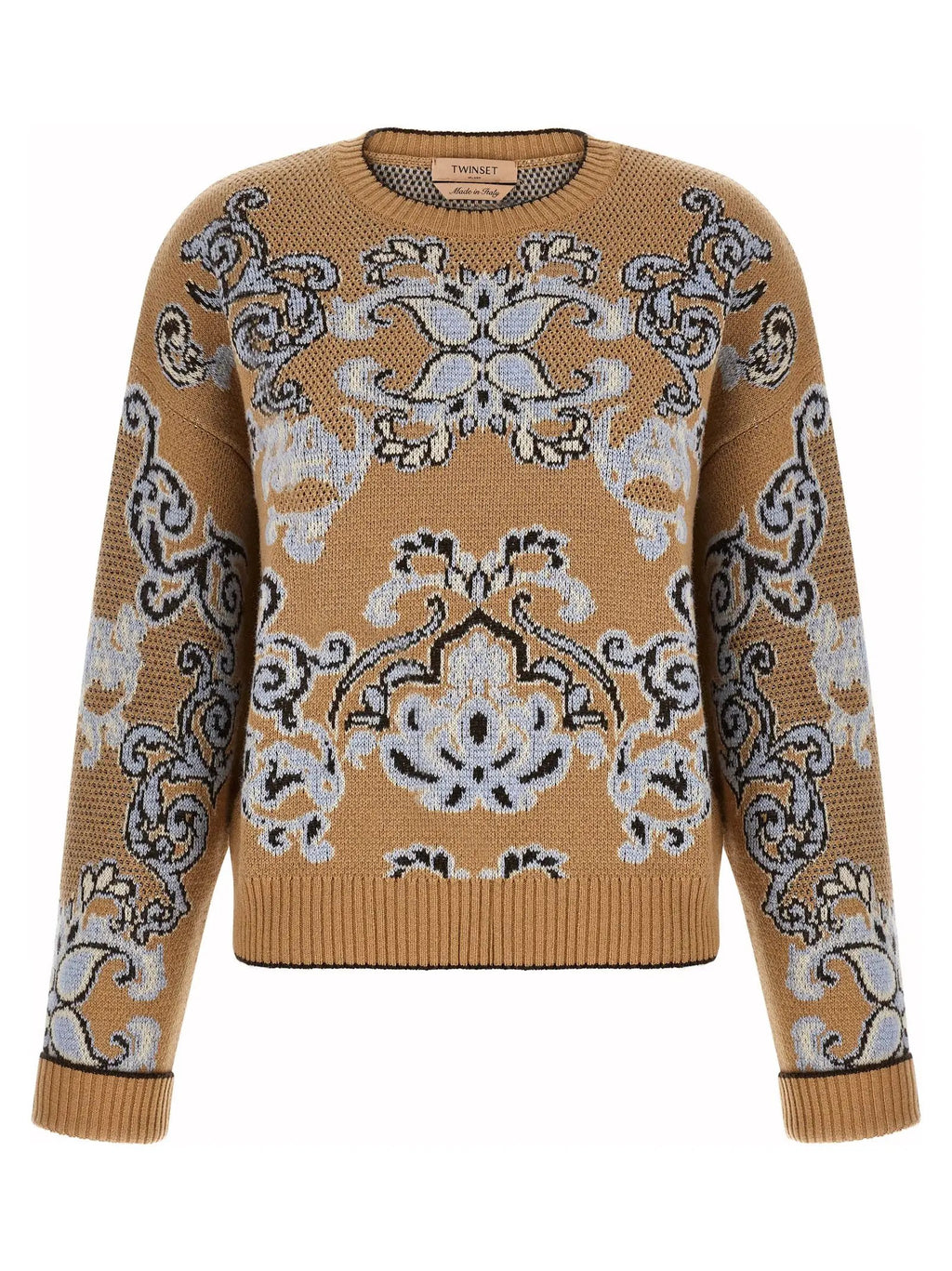 Twinset Brown Wool Cardigan
