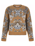 Twinset Brown Wool Cardigan