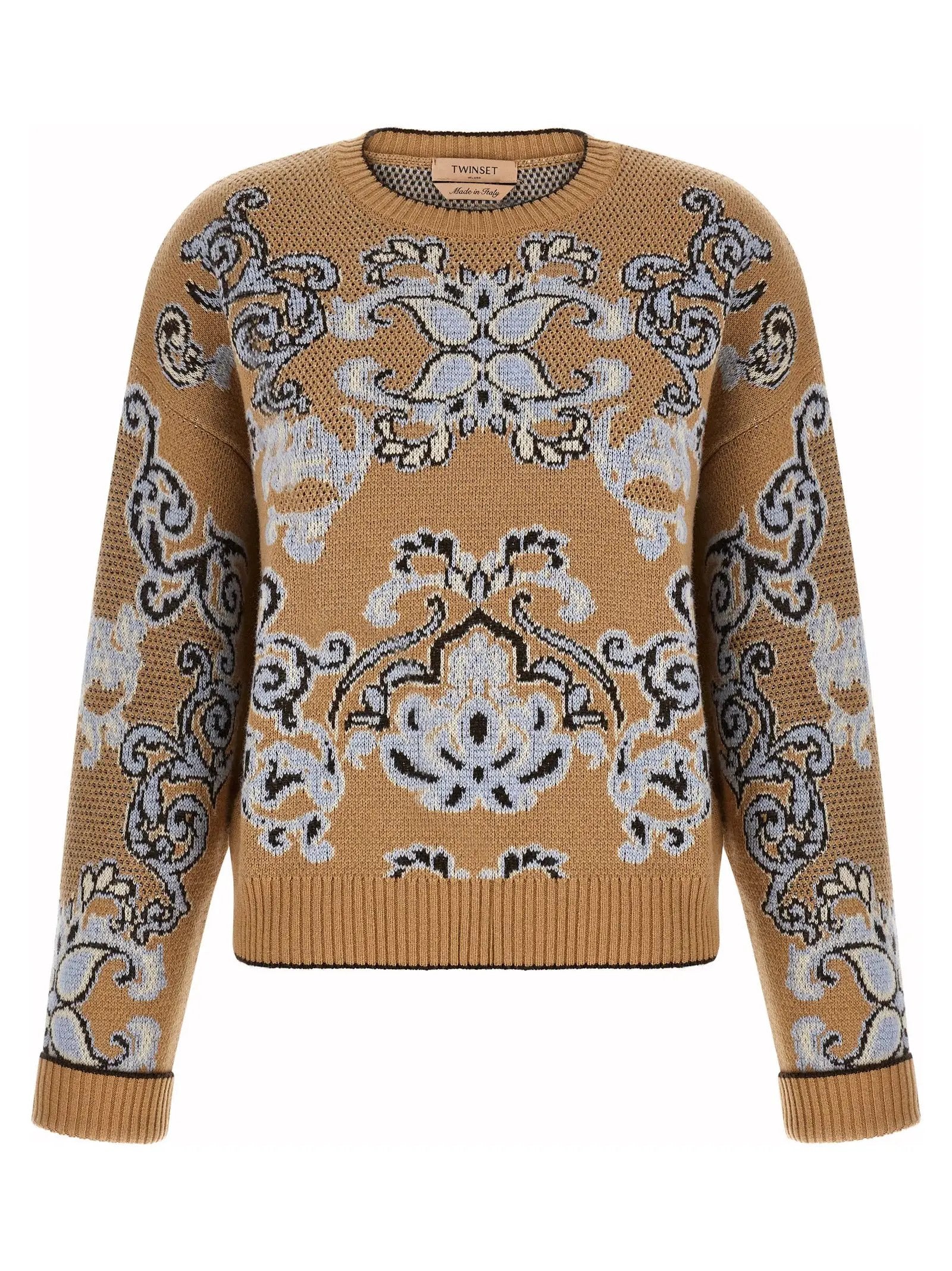 Twinset Brown Wool Cardigan