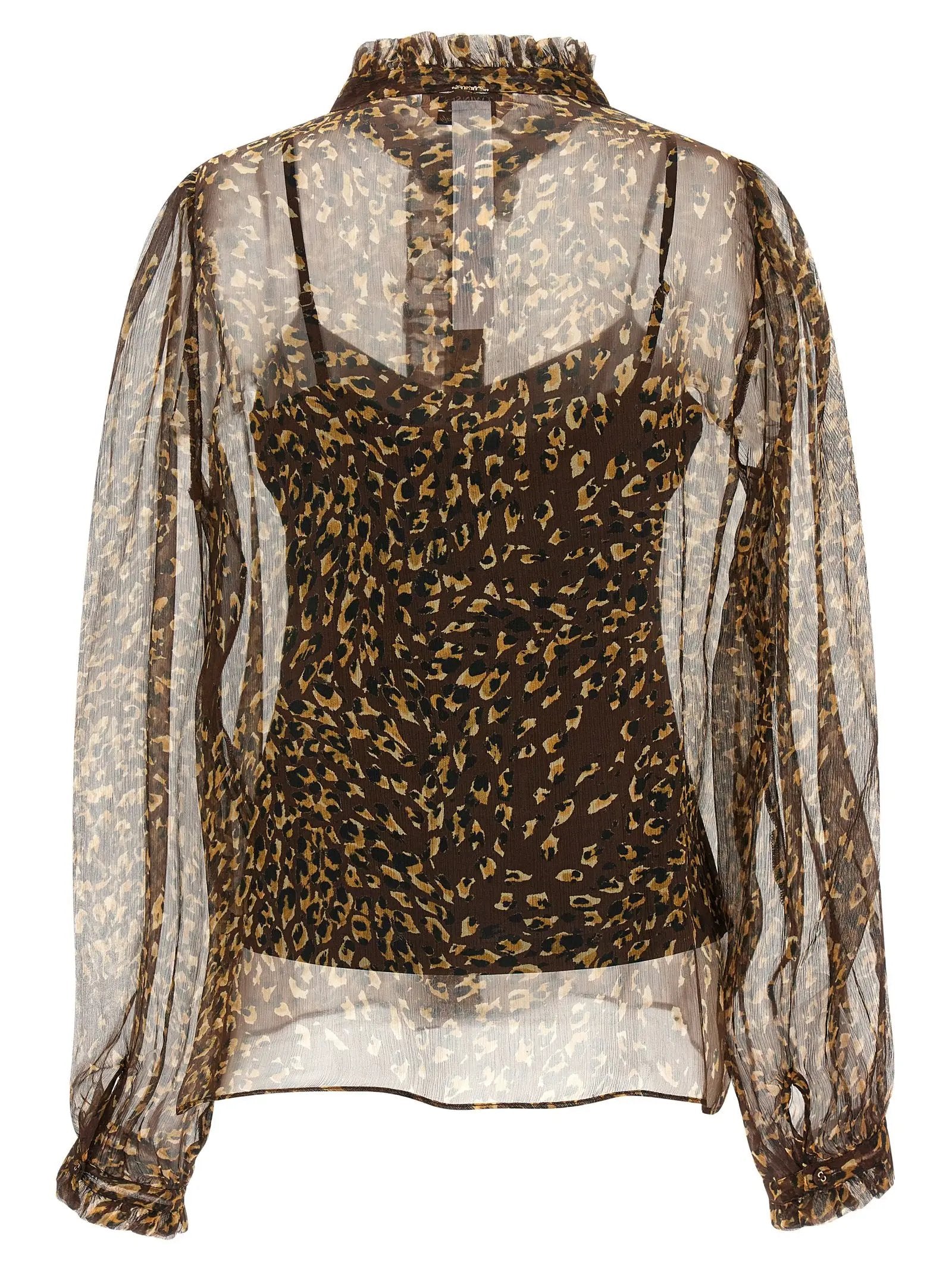 Twinset Brown Polyester Blouse