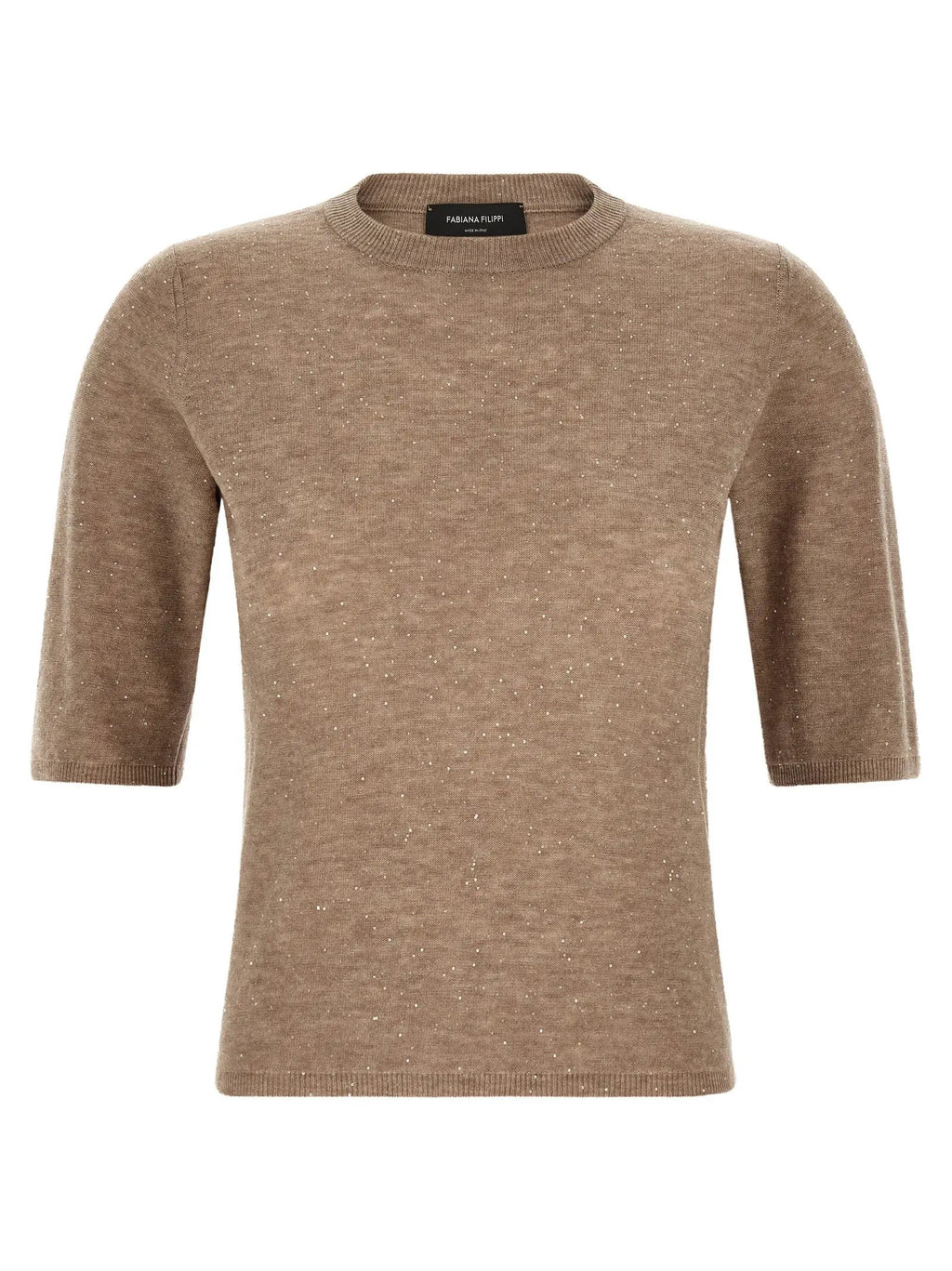 Fabiana Filippi Beige Wool T-Shirt