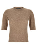 Fabiana Filippi Beige Wool T-Shirt
