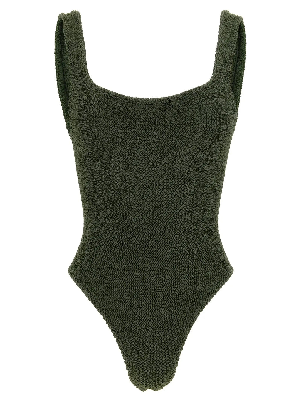 Hunza G Bicolor Polyamide One-Piece Swimsuit