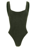 Hunza G Bicolor Polyamide One-Piece Swimsuit