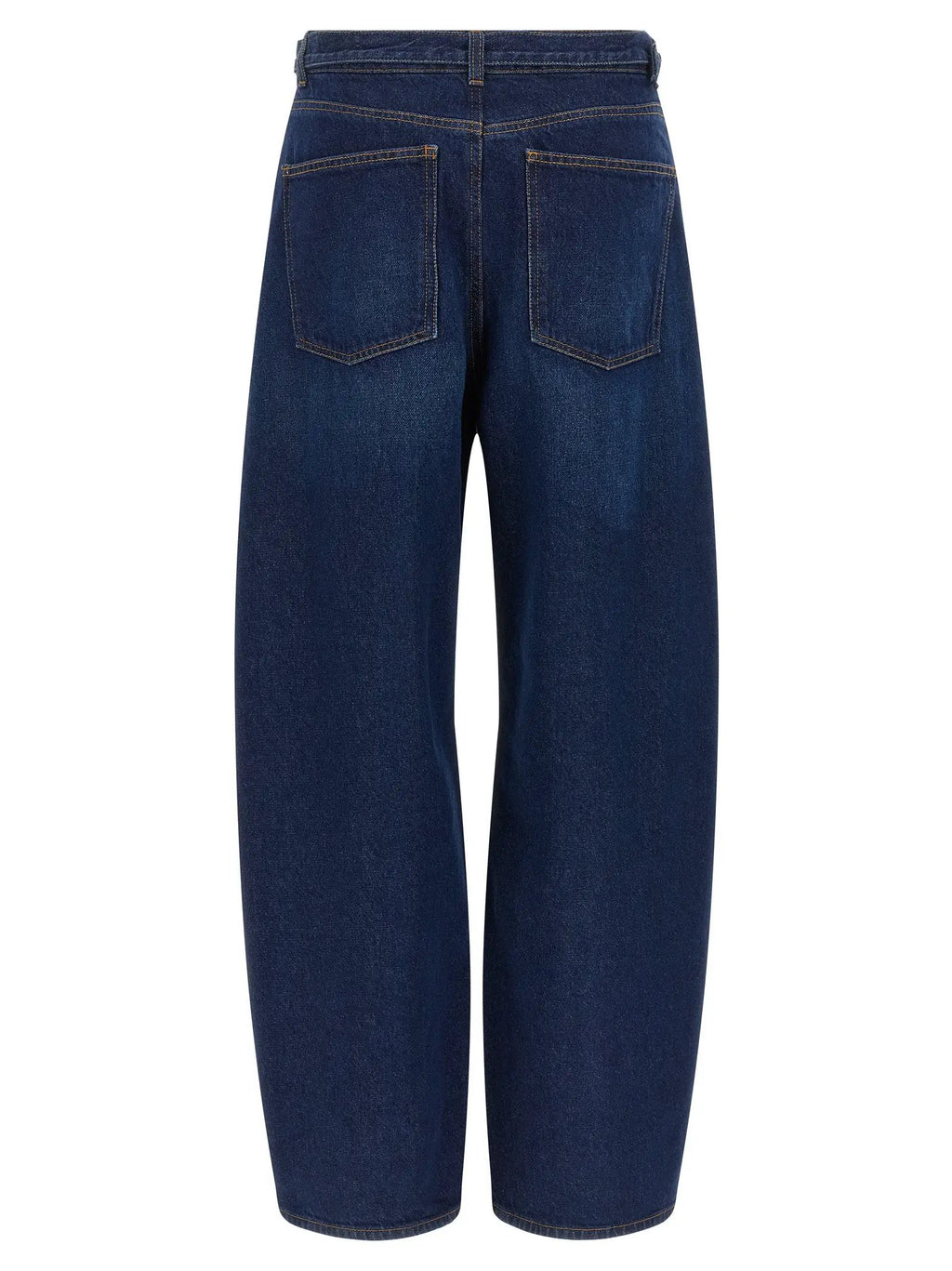 Twinset Blue Cotton High-Waisted Jean