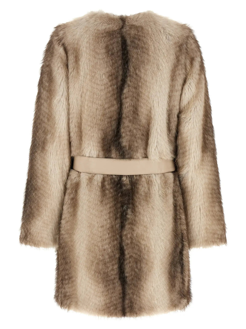 Twinset Brown Polyester Coat