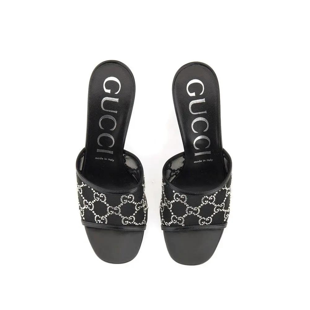 Gucci Black Polyamide Mules