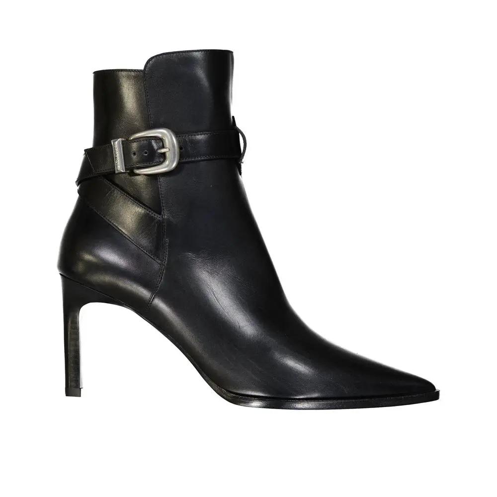 Celine Black Calfskin High Heel Boots