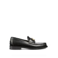 Gucci Black Leather Slip-On Loafers