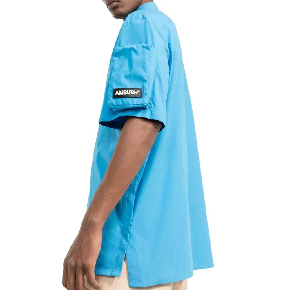 Ambush Blue Cotton Shortsleeve Shirt