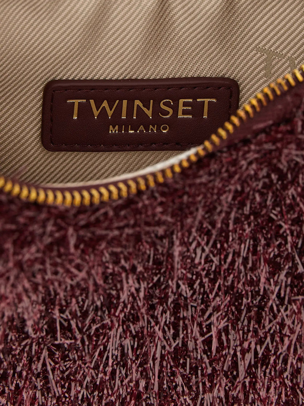 Sac à main Twinset Bordeaux en polyester