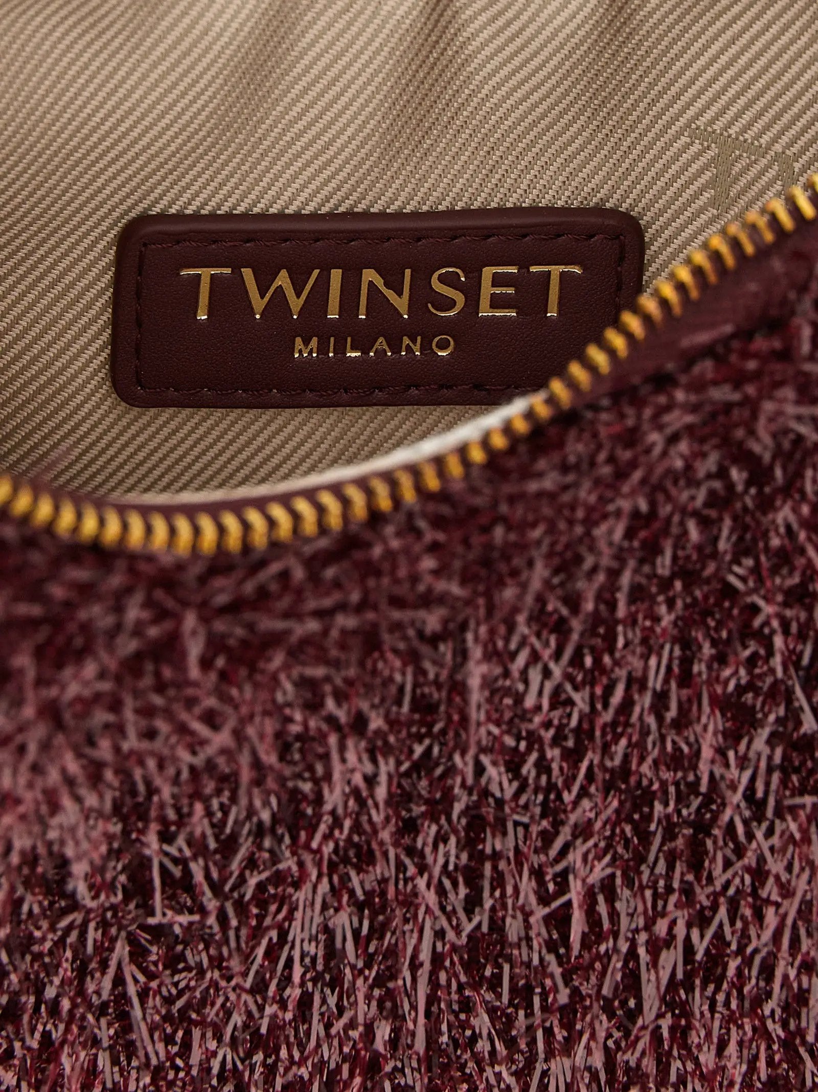 Sac à main Twinset Bordeaux en polyester