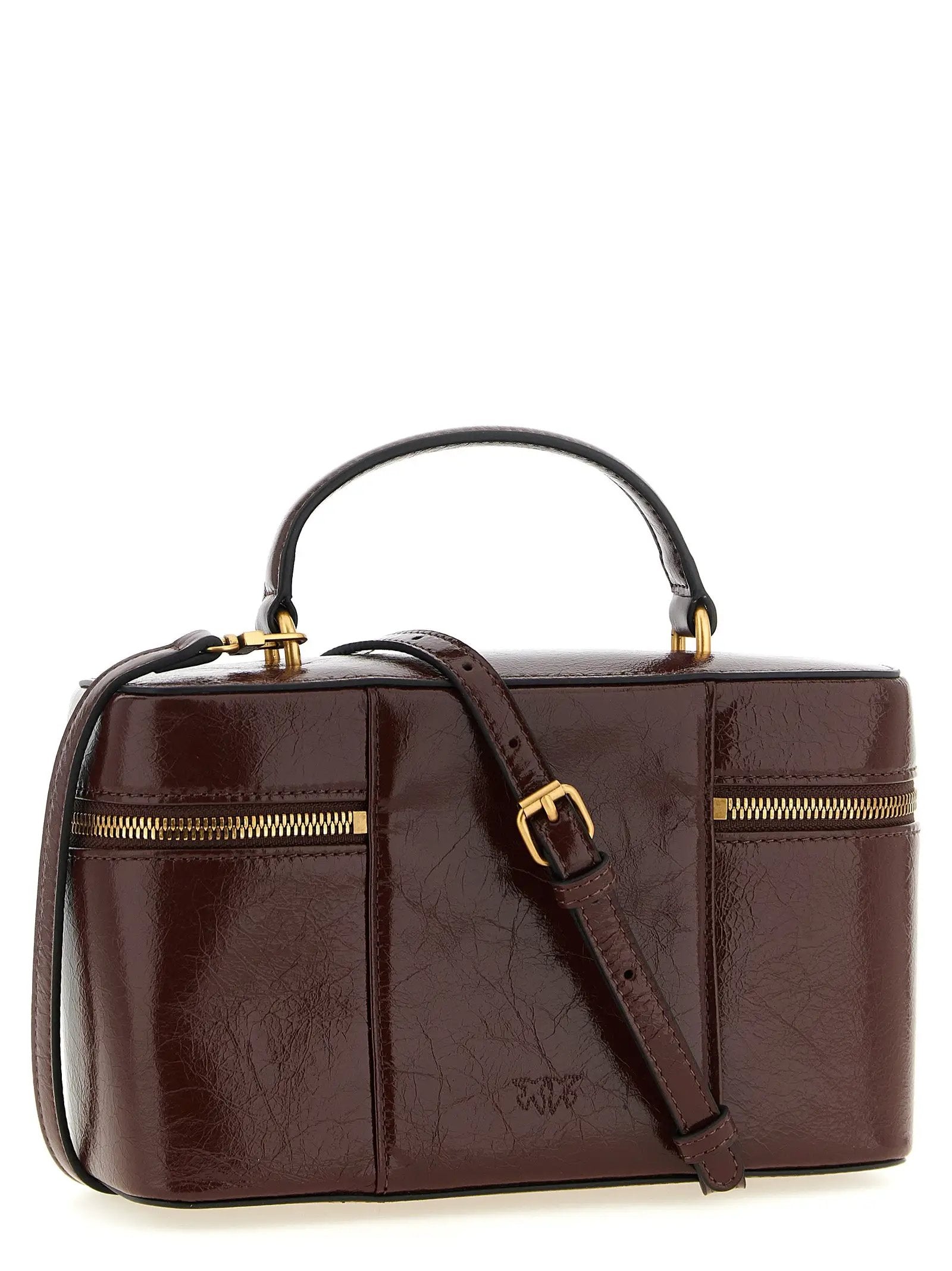 Sac à main PINKO en cuir de veau marron