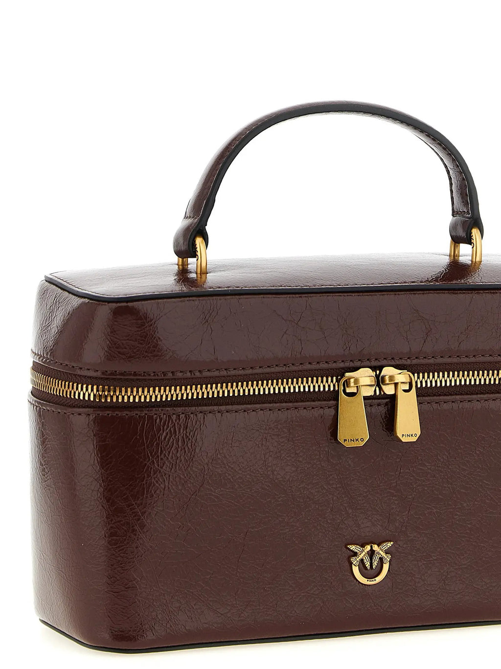 Sac à main PINKO en cuir de veau marron