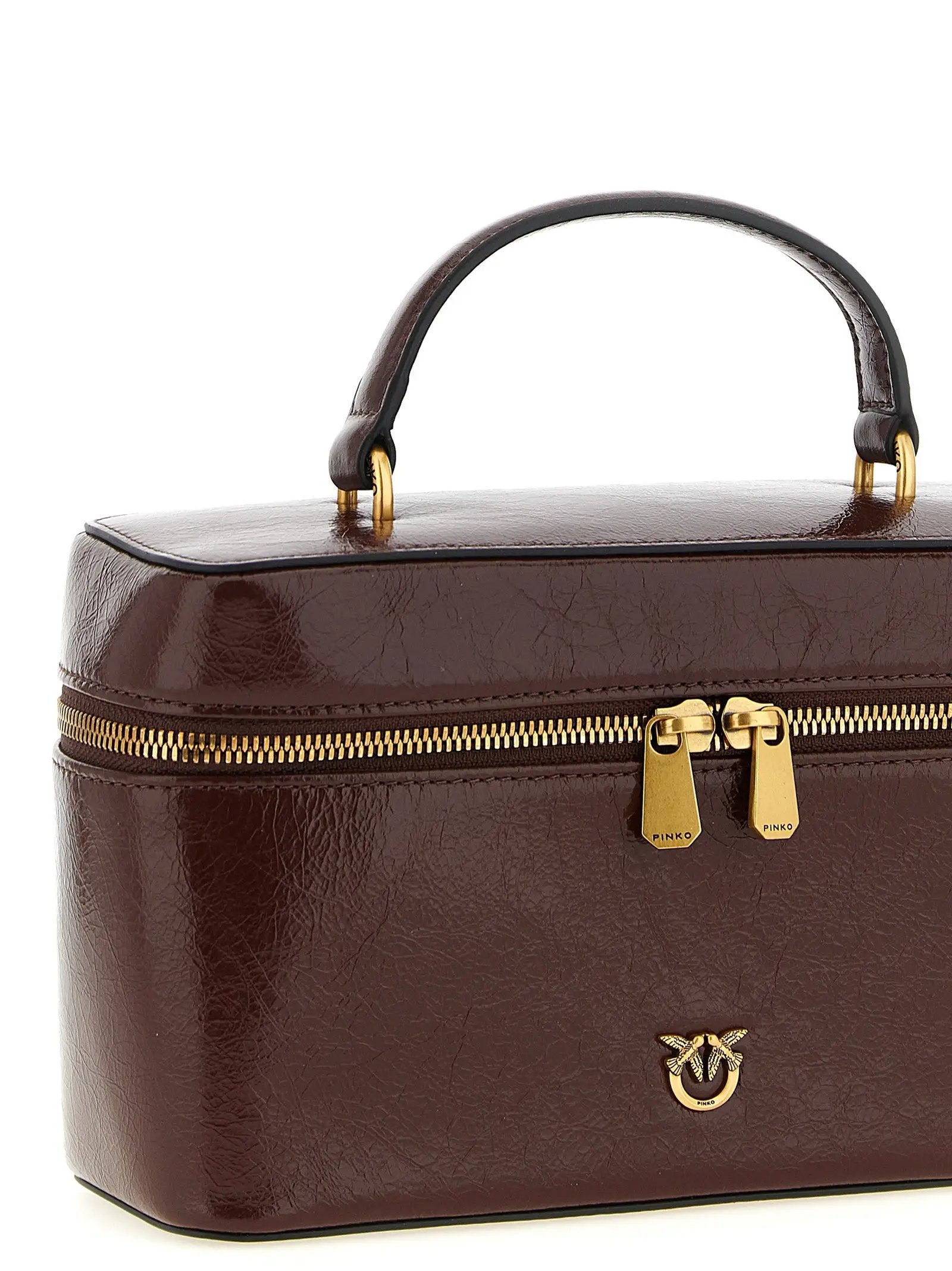 Sac à main PINKO en cuir de veau marron