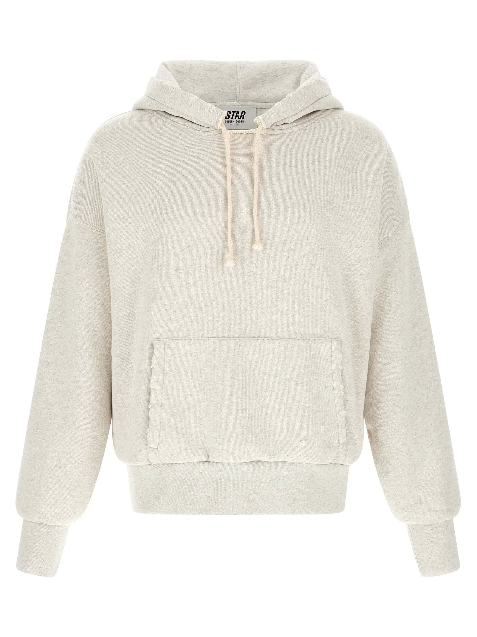 Sweat-shirt en coton gris Golden Goose